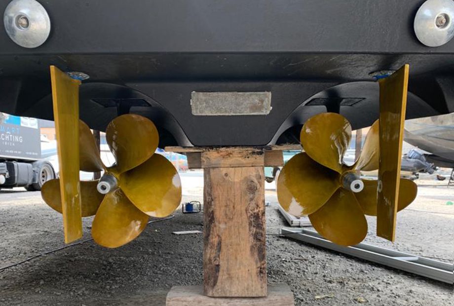 Hélices de un barco